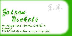 zoltan michels business card